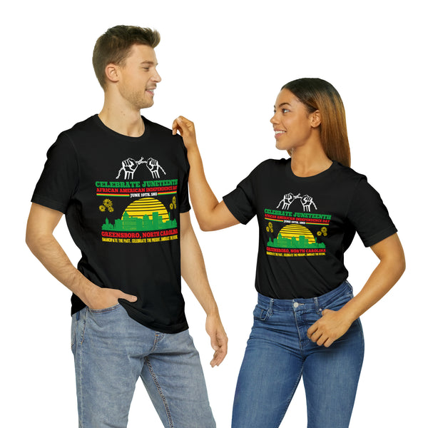 City of Greensboro Juneteenth Unisex Fit Tee (Front & Back Print)