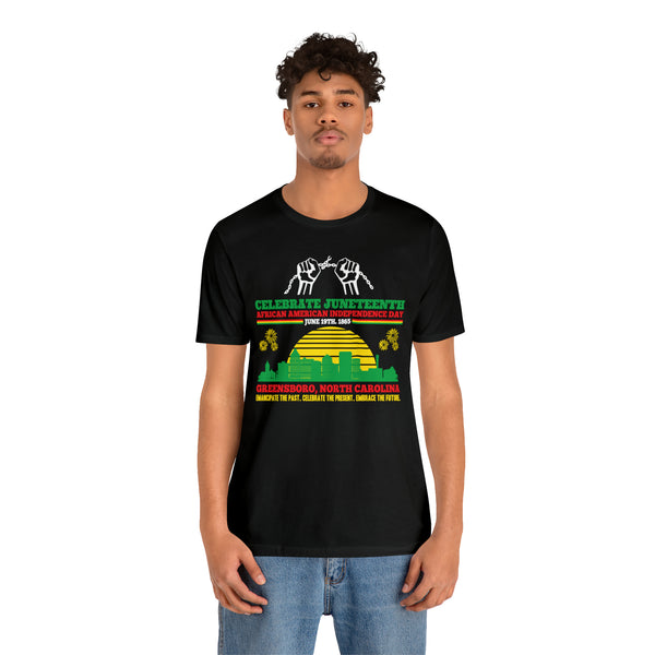 City of Greensboro Juneteenth Unisex Fit Tee (Front & Back Print)