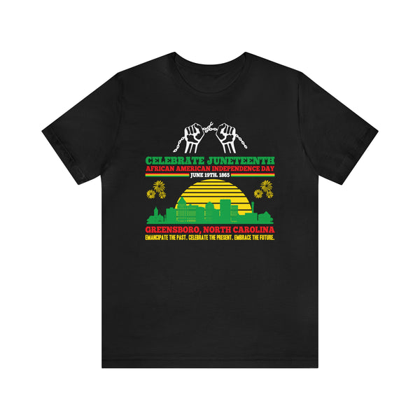 City of Greensboro Juneteenth Unisex Fit Tee (Front & Back Print)