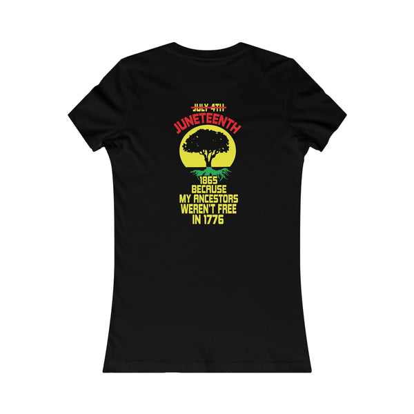 Juneteenth Roots Women's Tee (Front/Back Print)