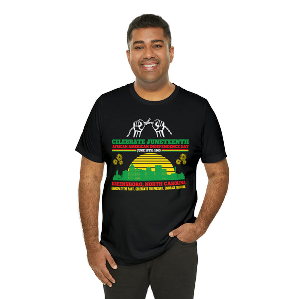 City of Greensboro Juneteenth Unisex Fit Tee (Front & Back Print)