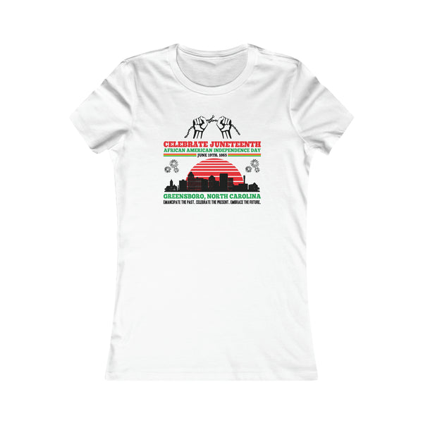 Juneteenth Greensboro NC Slim Fit Tee (Front & Back Print)