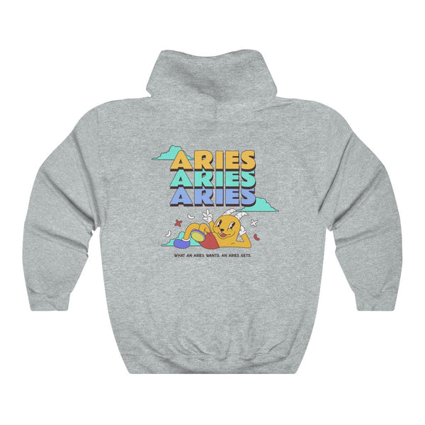 Aries Front/Back Hoodie (Multiple Colors) - My Vintage Candy