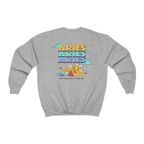Aries Front/Back Sweatshirt (Multiple Colors) - My Vintage Candy