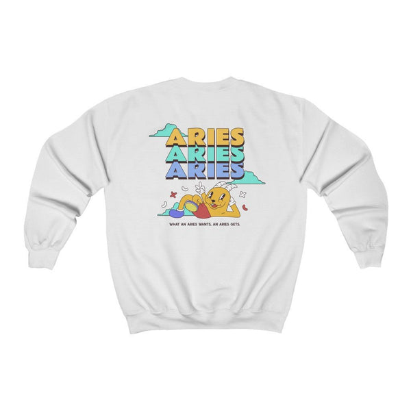 Aries Front/Back Sweatshirt (Multiple Colors) - My Vintage Candy