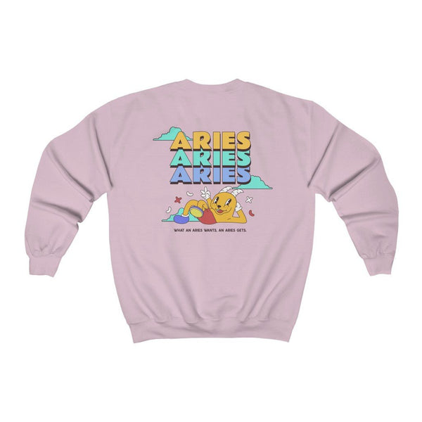 Aries Front/Back Sweatshirt (Multiple Colors) - My Vintage Candy