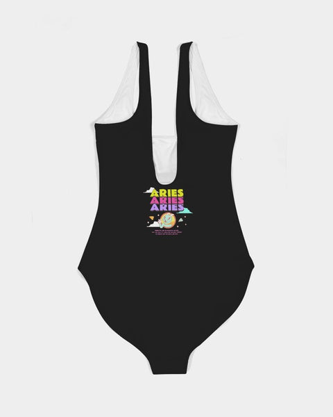 Aries Power Bodysuit (Black) - My Vintage Candy