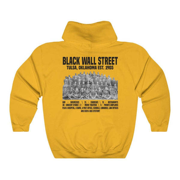 Black Wall Street (Front & Back Print) Unisex Hoodie (Multiple Colors) - My Vintage Candy