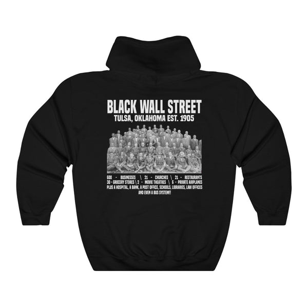 Black Wall Street (Front & Back Print) Unisex Hoodie (Multiple Colors) - My Vintage Candy