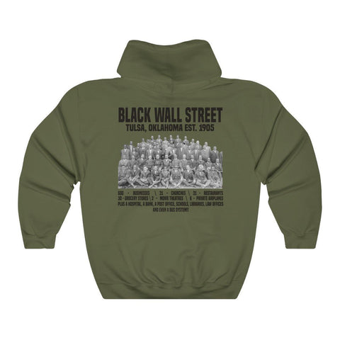 Black Wall Street (Front & Back Print) Unisex Hoodie (Multiple Colors) - My Vintage Candy