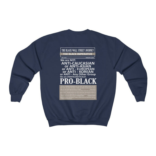 Black Wall Street (Front & Back Print) Unisex Sweatshirt (Multiple Colors) - My Vintage Candy