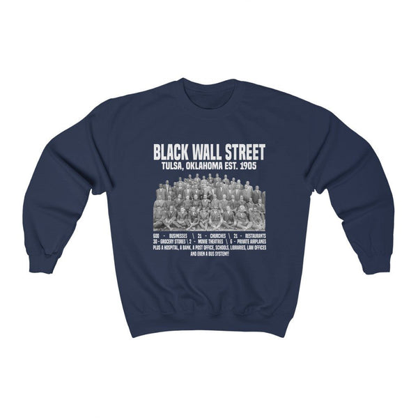 Black Wall Street (Front & Back Print) Unisex Sweatshirt (Multiple Colors) - My Vintage Candy