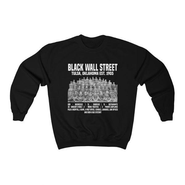 Black Wall Street (Front & Back Print) Unisex Sweatshirt (Multiple Colors) - My Vintage Candy