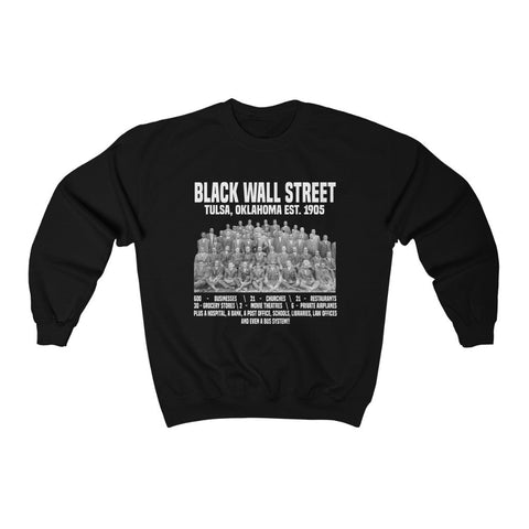 Black Wall Street (Front & Back Print) Unisex Sweatshirt (Multiple Colors) - My Vintage Candy