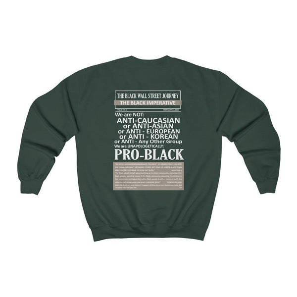 Black Wall Street (Front & Back Print) Unisex Sweatshirt (Multiple Colors) - My Vintage Candy