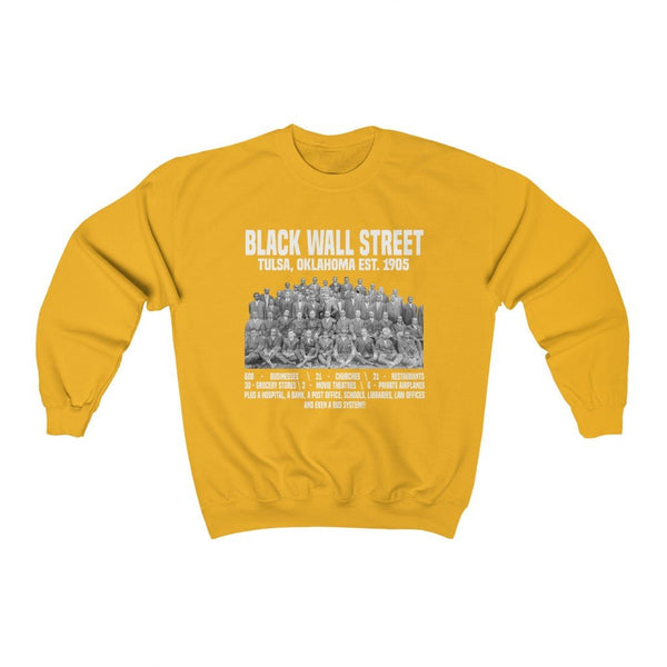 Black Wall Street (Front & Back Print) Unisex Sweatshirt (Multiple Colors) - My Vintage Candy