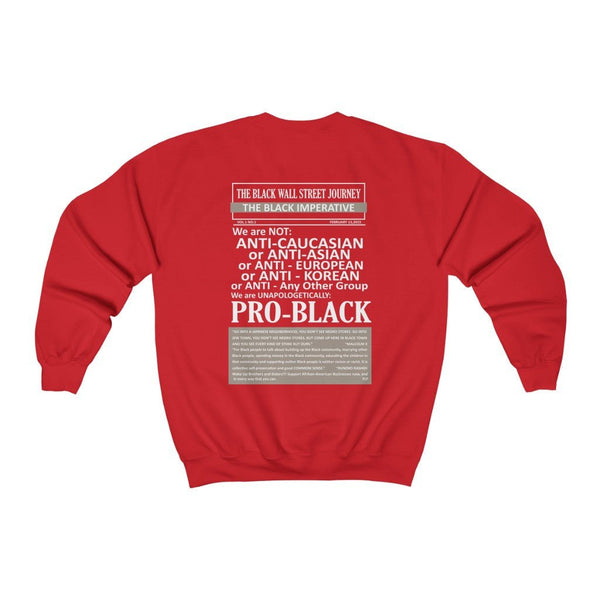 Black Wall Street (Front & Back Print) Unisex Sweatshirt (Multiple Colors) - My Vintage Candy