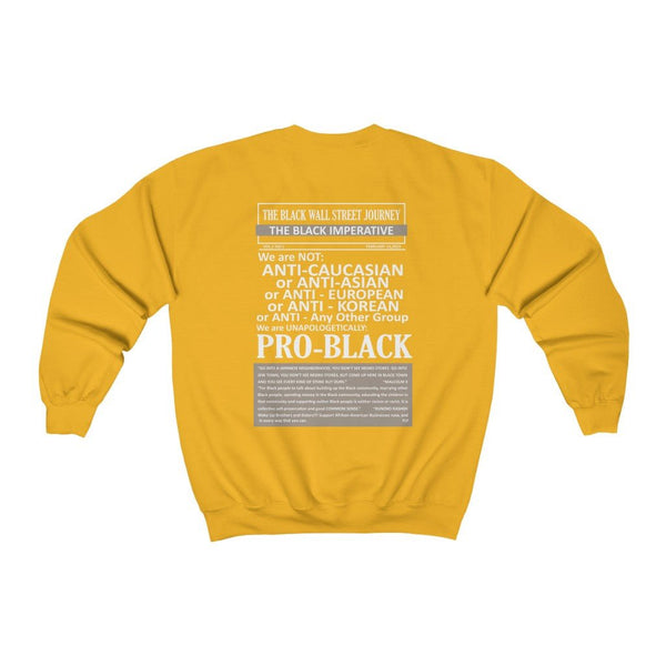 Black Wall Street (Front & Back Print) Unisex Sweatshirt (Multiple Colors) - My Vintage Candy
