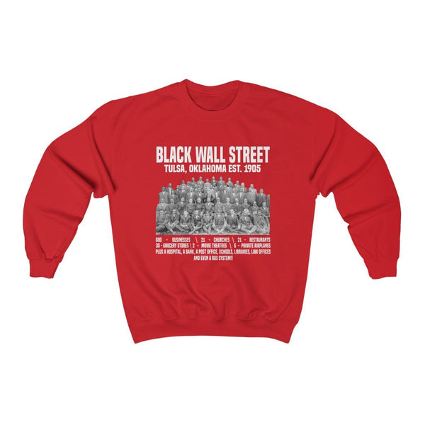 Black Wall Street (Front & Back Print) Unisex Sweatshirt (Multiple Colors) - My Vintage Candy