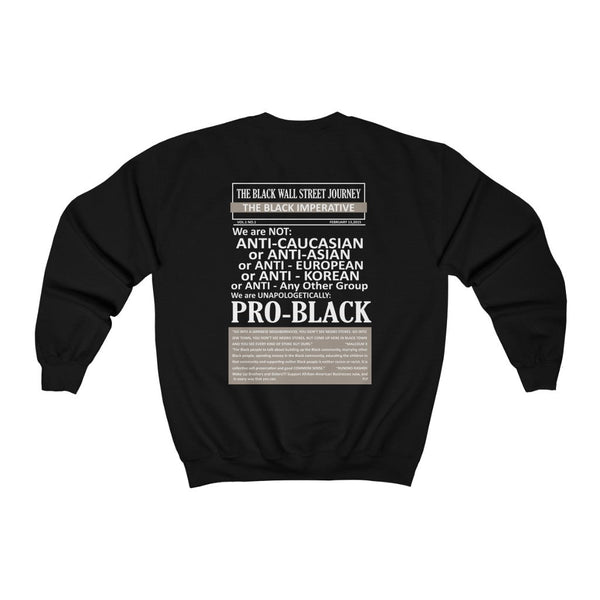 Black Wall Street (Front & Back Print) Unisex Sweatshirt (Multiple Colors) - My Vintage Candy