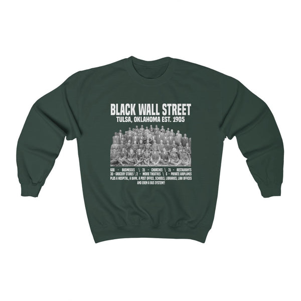 Black Wall Street (Front & Back Print) Unisex Sweatshirt (Multiple Colors) - My Vintage Candy