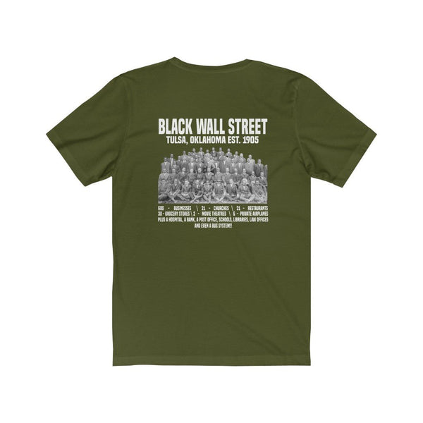 Black Wall Street (Front & Back Print) Unisex Tee - My Vintage Candy