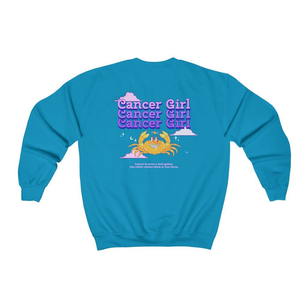 Cancer Front/Back Sweatshirt (Multiple Colors) - My Vintage Candy