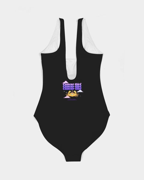 Cancer Power Bodysuit (Black) - My Vintage Candy