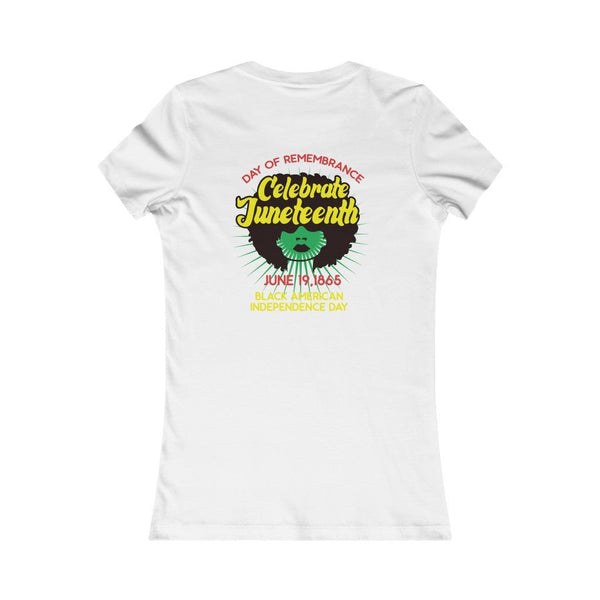 "Celebrate Juneteenth" Slim Fit Tee (Front/Back Print) - My Vintage Candy