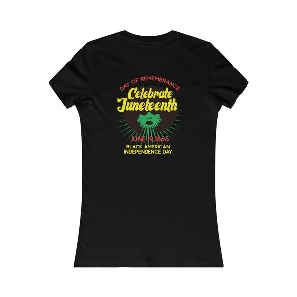 "Celebrate Juneteenth" Slim Fit Tee (Front/Back Print) - My Vintage Candy