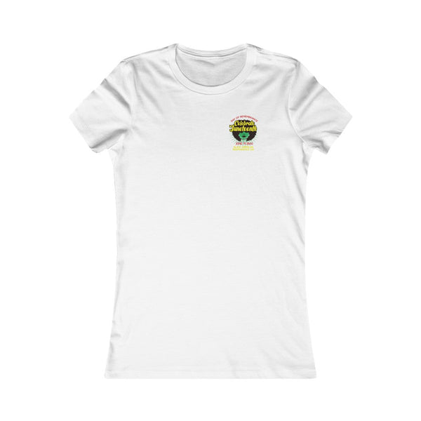 "Celebrate Juneteenth" Slim Fit Tee (Front/Back Print) - My Vintage Candy