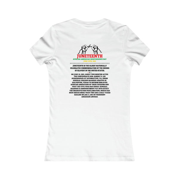 Juneteenth Greensboro NC Slim Fit Tee (Front & Back Print)