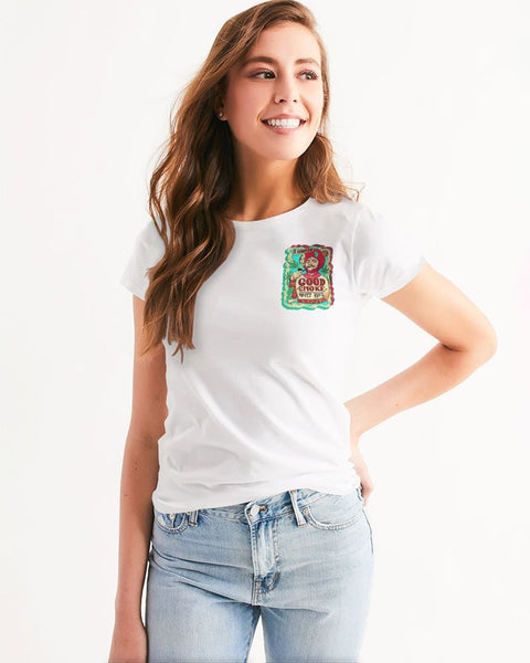 Happy Buds (Front & Back Print) Women's Tee - My Vintage Candy