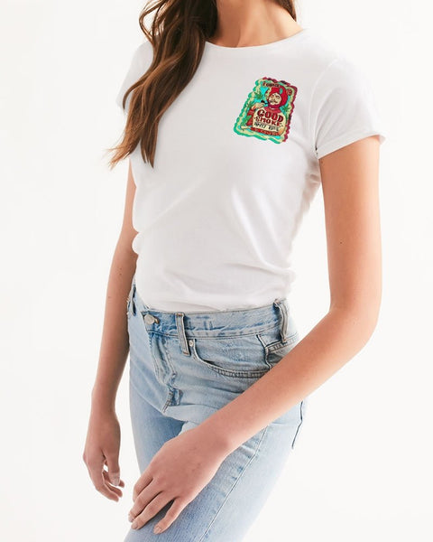 Happy Buds (Front & Back Print) Women's Tee - My Vintage Candy