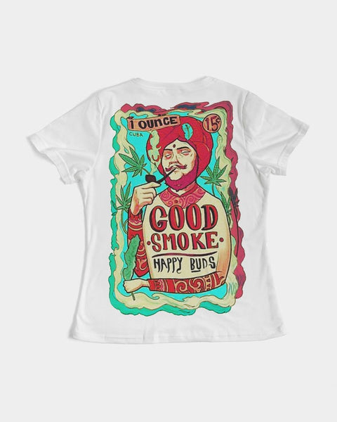 Happy Buds (Front & Back Print) Women's Tee - My Vintage Candy