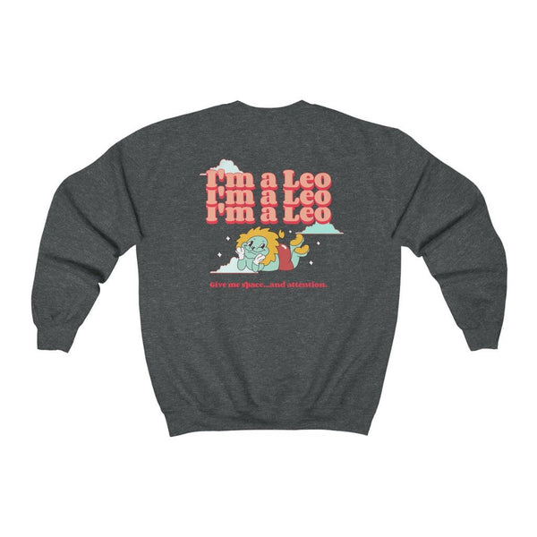 Leo Front/Back Sweatshirt (Multiple Colors) - My Vintage Candy