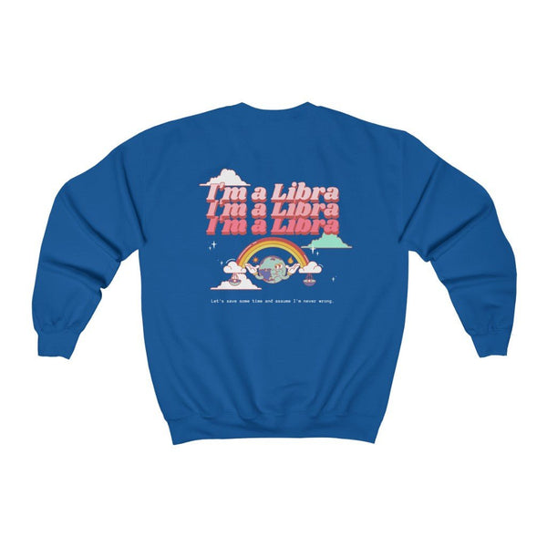 Libra Front/Back Sweatshirt (Multiple Colors) - My Vintage Candy