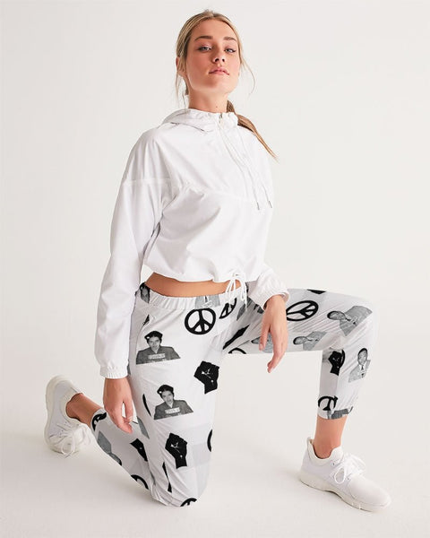 Martin & Rosa "All Over It" Women's Track Pants (White) - My Vintage Candy