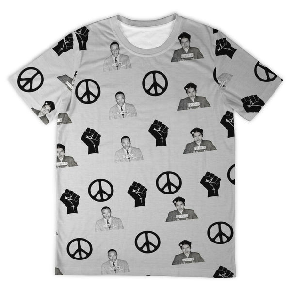 Martin & Rosa Unisex Tee (Grey) - My Vintage Candy