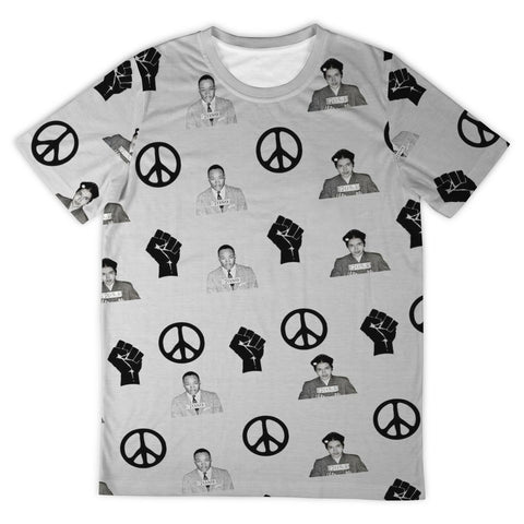 Martin & Rosa Unisex Tee (Grey) - My Vintage Candy