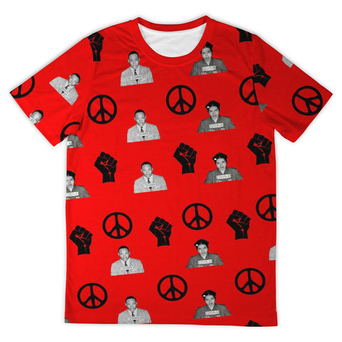 Martin & Rosa Unisex Tee (Red) - My Vintage Candy