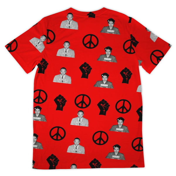 Martin & Rosa Unisex Tee (Red) - My Vintage Candy