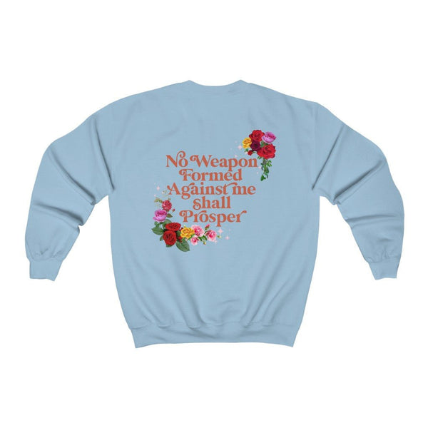 No Weapon Formed Sweatshirt (Front/Back) Additional Colors - My Vintage Candy
