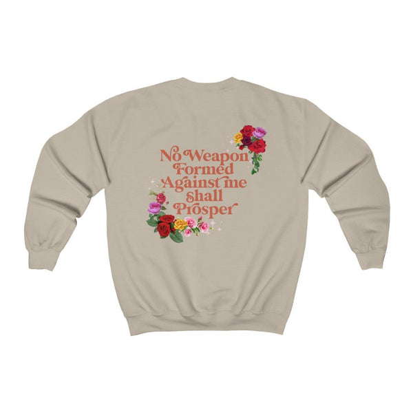 No Weapon Formed Sweatshirt (Front/Back) Additional Colors - My Vintage Candy