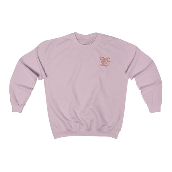 No Weapon Formed Sweatshirt (Front/Back) Additional Colors - My Vintage Candy
