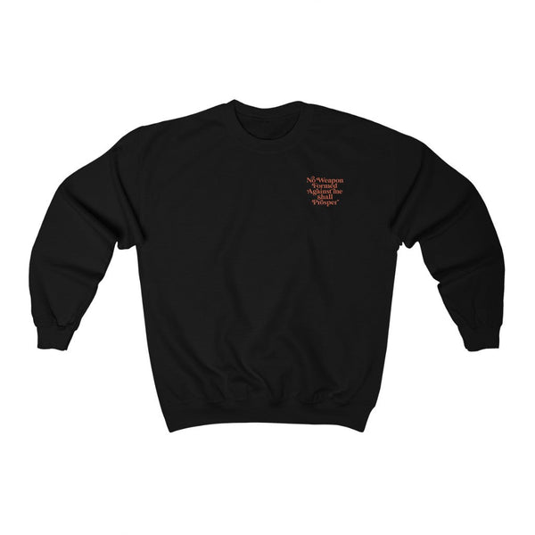 No Weapon Formed Sweatshirt (Front/Back) Additional Colors - My Vintage Candy