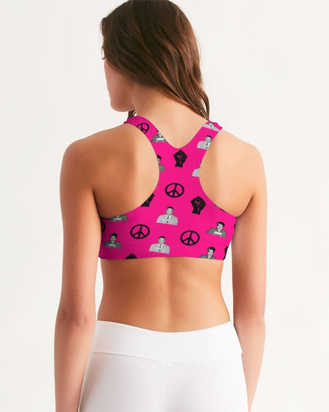 pink rosa Martin windbreaker Women's Seamless Sports Bra - My Vintage Candy