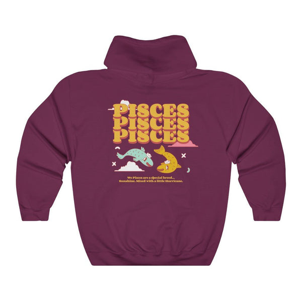 Pisces Front/Back Hoodie (Multiple Colors) - My Vintage Candy