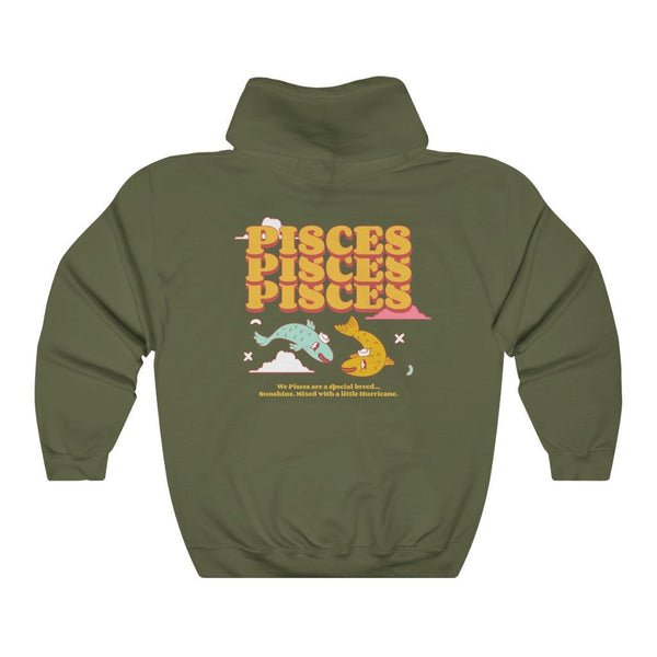 Pisces Front/Back Hoodie (Multiple Colors) - My Vintage Candy