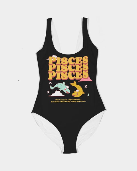 Pisces Power Bodysuit (Black) - My Vintage Candy